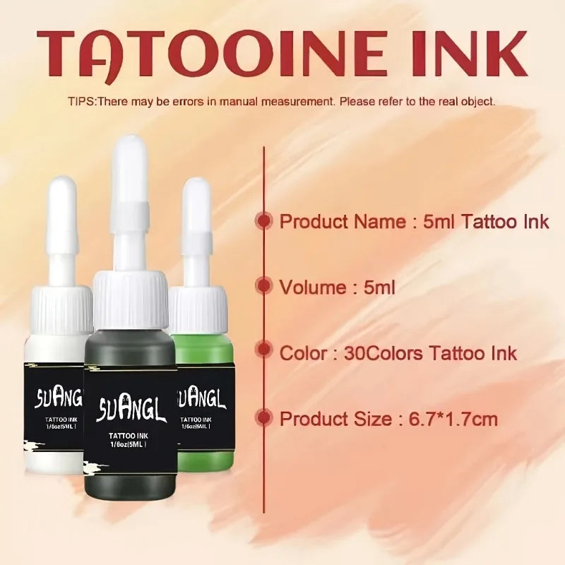 4/10/14/20Pcs Color Fashion Professional Tattoo Ink L Long-lasting Tattoo Ink Painting Tattoo Supplies, Body Art Supplies