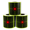 Grid Target Shooting Practice Splash Target Stickers 200Pcs 3inch Shooting Target Training Supplies Stickers Fluorescent Color Labels (Can Be Used for Real Gun Practice and Airgun Practice)