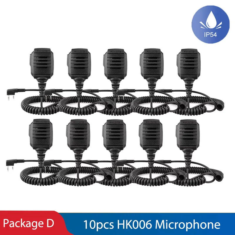 Retevis HK006 RA89 Waterproof Walkie Talkie Microphone PTT Mic Radio Speaker for Baofeng UV-5R BF-88E Retevis RT3S H777 RT22 TYT