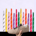 Length 100cm DIY Freedly Round Leather Colorful MIU Shoelaces Canvas Casual  Boots Shoe Laces Rope Shoestrings