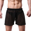 WOXUAN Men's Hollow Boxers New Fashion Loose Sexy Mesh Hollow Pants Comfortable Breathable Sexy Mesh Pants Quick Dry Underwear