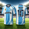 Special Messi 10 Football Jersey Tee Shorts Set Women Men - View 5 | SAMAG
