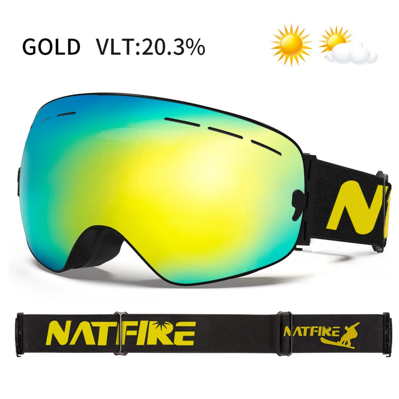 Ski Goggles Pro 100% UV400 Protection Anti Fog | SAMAG