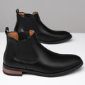 2026 New Mens Casual Leather Chelsea Boots British Style Genuine Leather Outdoor Slip On  Ankle Boots Flat Designer Oxford Shoes