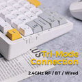 MCHOSE G75 Pro Wireless Mechanical Keyboard 75% Layout Gasket Mounted 5 Layers Dampening RGB Backlit Tri-Mode Hot Swappable
