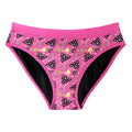 Teens Period Panties Printed Floral Fabric Girls Cotton Underwear 4-Layer Leakproof Heavy Flow Menstrual Panties Briefs