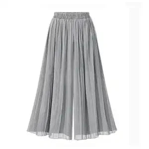 Women High Waist Polka Dot Pleated Wide Leg Pants Elastic - View 12 | SAMAG