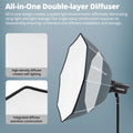 Ambitful FS 40/60/80 PRO Quick Release Softbox Standard Detachable Bowens Mount Octagon Softbox For Studio LED Video COB Ligh
