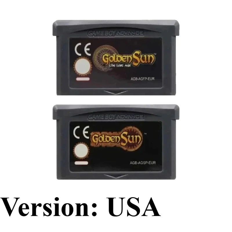 USA/EUR Golden Sun: The Lost Age GBA Game Cartridge 4 Styles Advance GBA SP DS Classic JRPG Retro Video Game Collection Gift