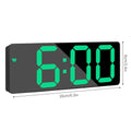Digital Alarm Clock 3/5 Levels Dimmable Night Light Digital Clock with Temperature Display Snooze Mode Desktop Clock USB Bedroom