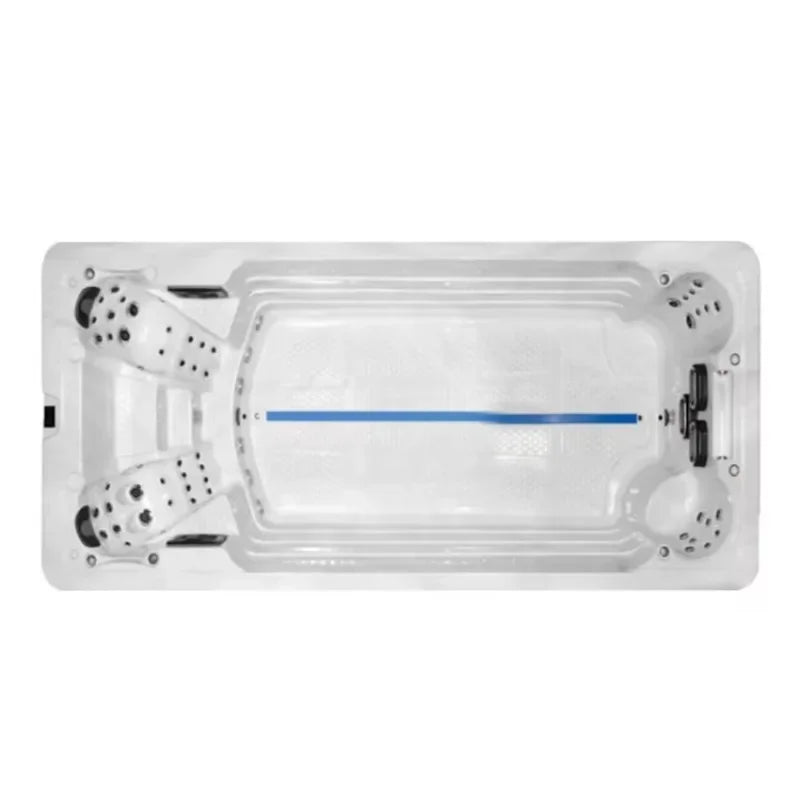 4 Person Luxury Acrylic Swim Spa Hot Tub Air Massage Jets Ozone Water Purifier Outdoor Backyard Spa Pool