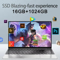 2026 New 14.1" intel Core i9-10980HK laptop 16GB RAM 1/2TB SSD Portable laptops Windows 11 Pro Office Gaming Notebook computer