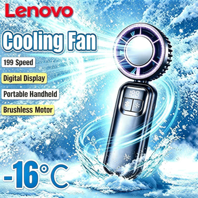 Lenovo Handheld Fan Cooling Ice Cooler Rechargeable USB | SAMAG