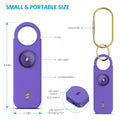 135dB Self Defense Siren Personal Safety Alarm Keychain Portable Emergency Security Anti-Attack Alarm for Women Men Elderly Kids