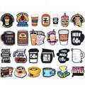 25Pcs Coffee Shoe Charms for Crocs | Personalize with Coffee Lover Shoe Charms for Men Women Adults Party Favor