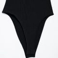 Women's Skinny Ribbed Bodysuits O Neck Straps Snap-Button Sexy Fashion Female Playsuits Comfortable Stretchy Clothing