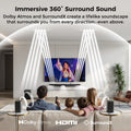ULTIMEA 460W 5.1.2ch Sound Bar with Dolby Atmos, Surround Sound Home Theater System for TV with 2 Surround Speakers, APP Control
