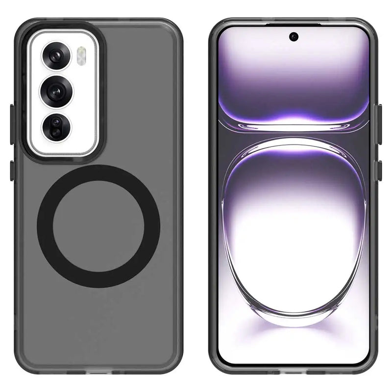 Magnetic For Magsafe Wireless Charge Cases For OPPO Reno 12 Pro Reno12 Reno12Pro 5G Shockproof Candy Color Bumper Cover