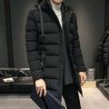 2023 Men Winter Parka Down Coat Casual Parkas Jacket Wind Breaker Winter Overcoat High Collar Mid-length Outdoor Snow Jacket