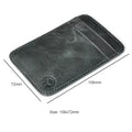 Fashion 100% Genuine Leather Thin Bank Credit Card Case Mini Card Wallet Men Bus Card Holder Cash Change Pack Business ID Pocket