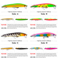 /Set 3D Crystal Minnow Glow in Dark Fishing Lure 95mm | SAMAG