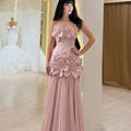 FATAPAESE 3D Flowers Corset Short Evening Dresses Luxury | SAMAG