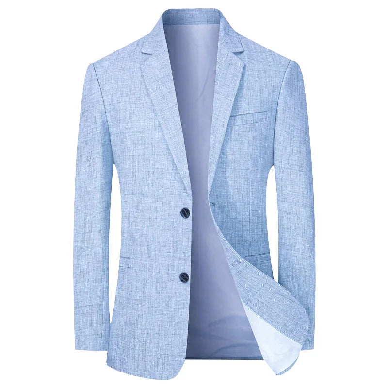 New Men's Spring and Autumn Light Suits, Solid Formal Wear, Business Casual Coats, Jackets for 4XL - View 6 | SAMAG
