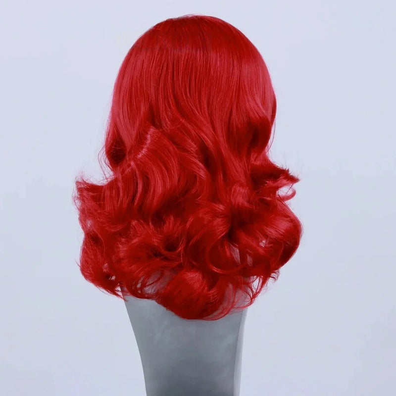 Hot Red Short Body Wave Lace Front Wigs 13x4 HD Bob Lace Wig Pre Plucked Glueless Synthetic Daily Wear Cosplay Heat Resistant