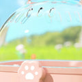 Transparent Pet Carriers Cage Breathable Escape-Proof Travel Pet Cage Ventilated with Water Bottle Pet House for Small Pet