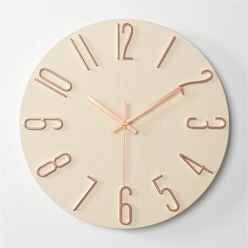 Wall Clock Battery Powered Clocks 12 inch Small Clock Analog Clock Suitable for Home Office Bedroom Kitchen Classroom School