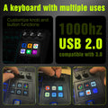 MRSVI K1 PRO Visual LCD AI Keyboard 80% Gaming Mechanical Keyboard Macro Red Axis Wired Detachable Cable RGB Backlight Hot Swap