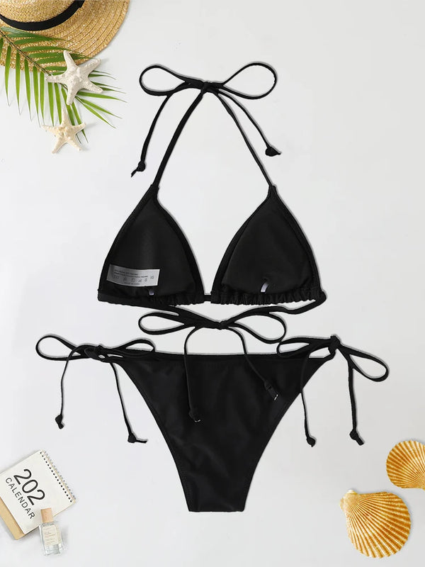 /Set Fashion Sexy Swimsuit Women Bikinis Triangle | SAMAG