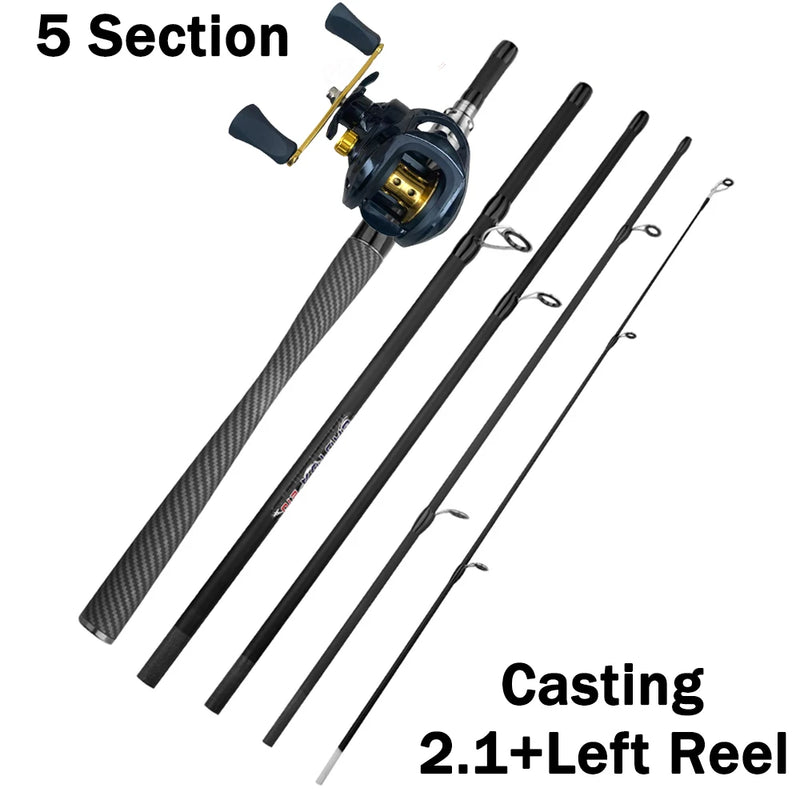 Sections Casting Spinning Fishing Set 1.8 - 2.1m Carbon - View 14 | SAMAG