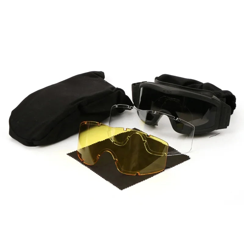 Outdoor Tactical Glasses Desert Locust Military Fan | SAMAG