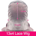 99J Burgundy Red Colored Body Wave Pre Plucked Brazilian Human Hair Lace Front Wig 40‑46 Inch 200% Density 13x4 13x6 HD Transparent Lace Frontal Wigs For Black Women
