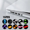 16Pcs/set Universal Anti Dustproof Notebook Port Plug Silicone Protector USB Elastic Laptop Computer Cover Stopper
