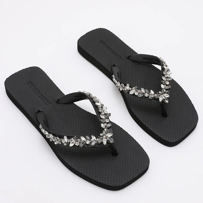 Trendin Mode Women's Beach Flip Flops Non-Slip Sole, Lightweight & Comfortable Slippers Summer Sandals