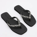 Trendin Mode Women's Beach Flip Flops Non-Slip Sole, Lightweight & Comfortable Slippers Summer Sandals