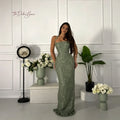 Elegant Green Halter-Neck Strapless Sleeveless | SAMAG