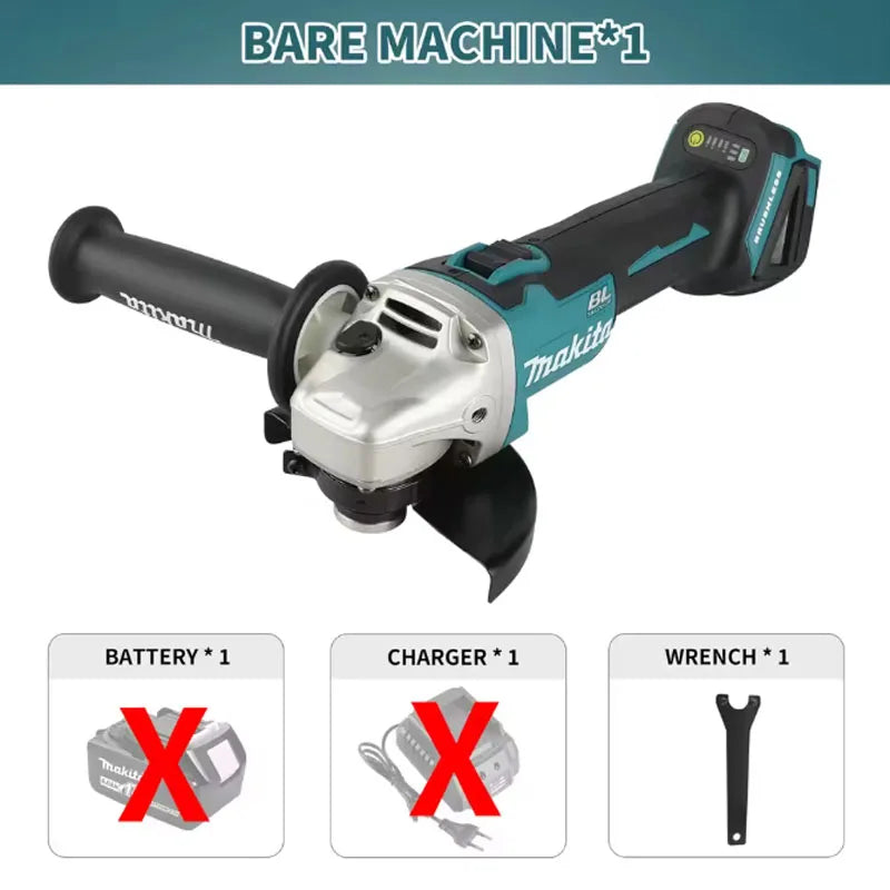 Makita DGA506 18V 125mm Cordless Angle Grinder Electric Polisher Brushless Metal Grinding And Cutting Tool - View 6 | SAMAG