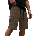 Men Multi-color Cargo Shorts Summer Loose Drawstring | SAMAG