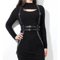 Women Trend Punk Belt Suspenders Chest Fashion Leather Waist Female Street Style Decoration Gothic - Visuel 8 | SAMAG