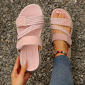 2026 Women's Thick Sole Slippers Sandals Plus Size Lightweight Sweet Slipper Beach Sandal for Woman Sandalias De Mujer Verano