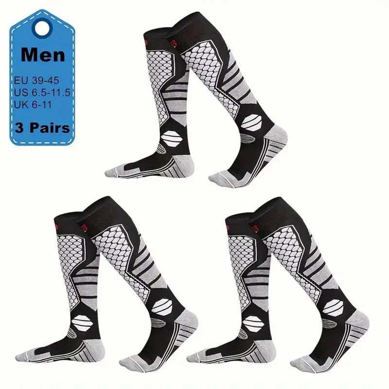 3 Pairs Men Winter Thick Sports Socks Outdoor Warmth | SAMAG