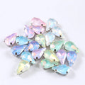 8x13mm Teardrop Crystal Sew On Rhinestone With Silver - View 6 | SAMAG