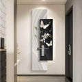 Green Plant Decoration Painting Living Room Corridor Corridor Hanging Painting Large White Wall Creating Landscape Wall Lamp