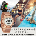 Hearkent Pedometer Watches Sport Step Counter Women's Digital Calories Mile Tracker Waterproof 30M for - Visuel 4 | SAMAG