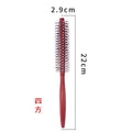 1Pcs Wood Handle Round Rolling Brush Straight Twill Hair Comb Boar Bristle Round Barrel Hair Curling Brush Hairdressing Tool