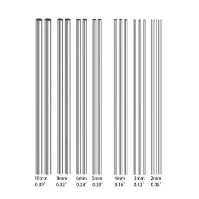2/5/ 304 Stainless Steel Solid Round Rod 6in - 20in 12 16in | SAMAG
