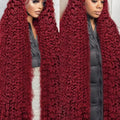 99J Burgundy 38 inch Peruvian Deep Wave 13x6 HD Lace Front Human Hair Wigs Women 13x4 Lace Frontal Wig 5x5 Glueless Closure Wig